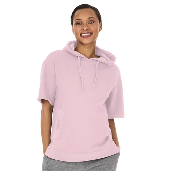 Men’s Charles Rivers Short-Sleeved Hoodie - Pink - Size MD - Picture 4 of 10